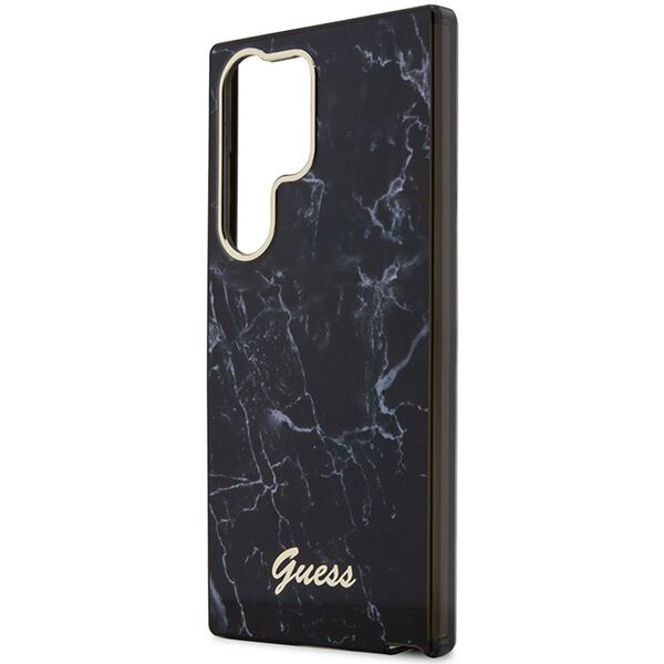 Guess case for Samsung Galaxy S23 Ultra GUHCS23LPCUMAK black HC PU/TPU Marble 3666339117399