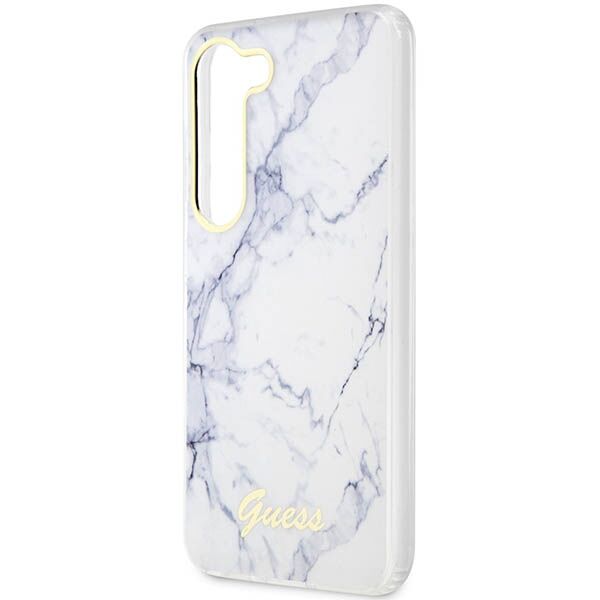 Guess case for Samsung Galaxy S23 GUHCS23SPCUMAH white HC PU/TPU Marble 3666339117405