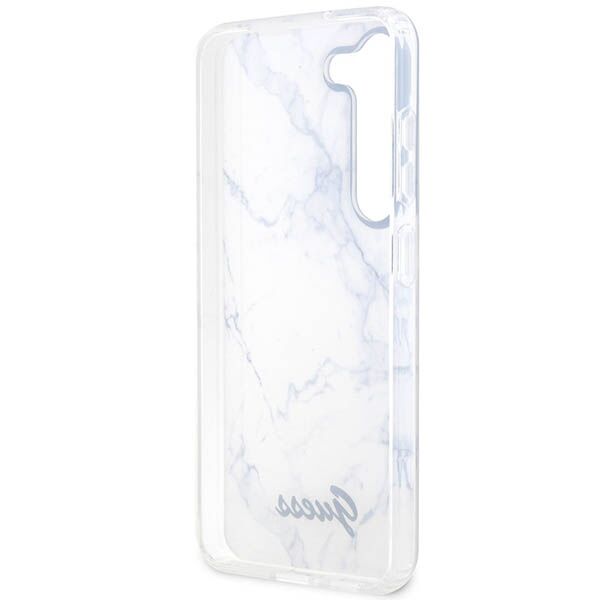 Guess case for Samsung Galaxy S23 GUHCS23SPCUMAH white HC PU/TPU Marble 3666339117405