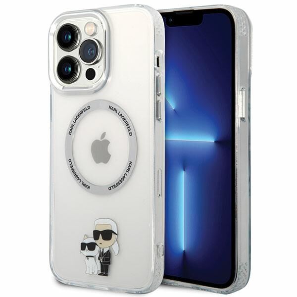 Karl Lagerfeld case for iPhone 13 Pro Max 6,7&quot; KLHMP13XHNKCIT transparent hardcase Magsafe IML NFT Karl & Choupette 3666339126353