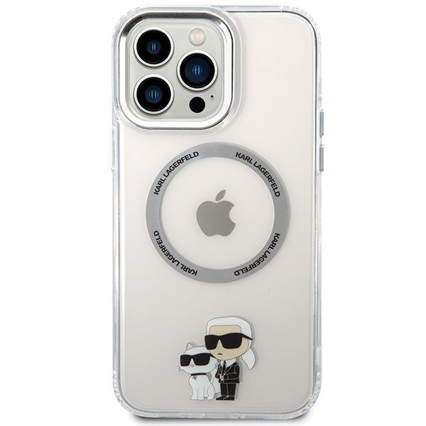 Karl Lagerfeld case for iPhone 13 Pro Max 6,7&quot; KLHMP13XHNKCIT transparent hardcase Magsafe IML NFT Karl & Choupette 3666339126353
