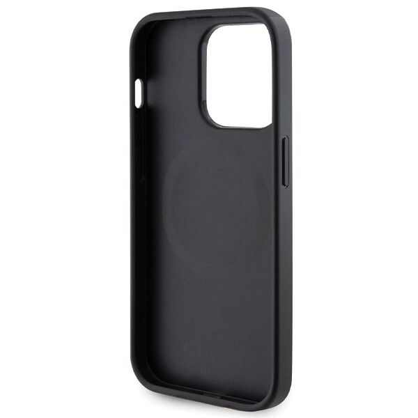 Guess case for iPhone 14 Pro 6,1&quot; GUHMP14LPSAHMCK black HC PU Saffiano Magsafe 3666339155742