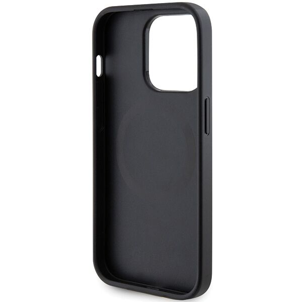 Guess case for iPhone 14 Pro Max 6,7&quot; GUHMP14XPSAHMCK black HC PU Saffiano Magsafe 3666339155759
