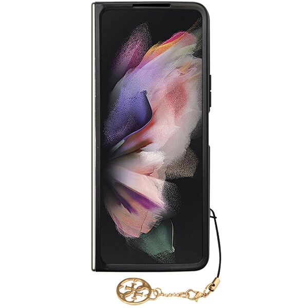 Guess case for Samsung Galaxy Z Fold 5 GUHCZFD5GF4GBR brown HC PU 4G Charm 3666339171971