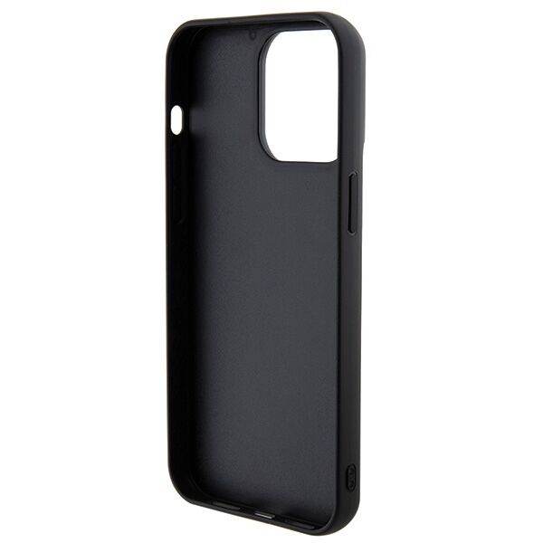 Guess case for iPhone 15 Pro 6,1&quot; GUHCP15LPSFDGSK black HC Sequin Script Metal 3666339172893