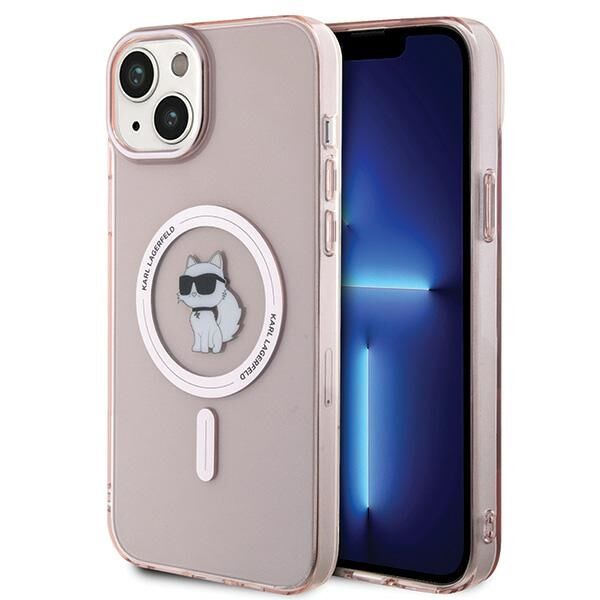 Karl Lagerfeld case for iPhone 15 Plus 6,7&quot; KLHMP15MHFCCNOP pink HC Magsafe IML C 3666339162528