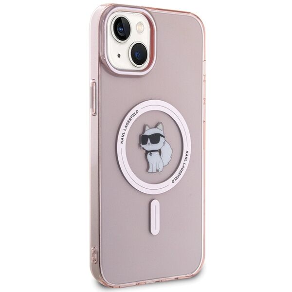 Karl Lagerfeld case for iPhone 15 Plus 6,7&quot; KLHMP15MHFCCNOP pink HC Magsafe IML C 3666339162528