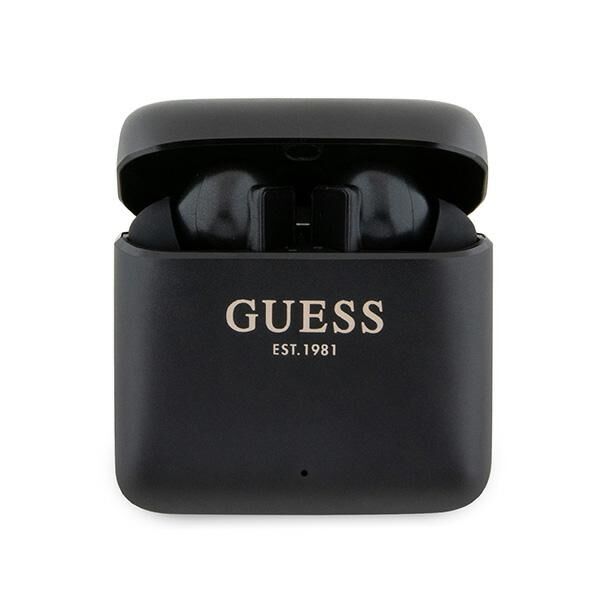 Guess Bluetooth headphones GUTWSSU20ALEGK TWS + charge station black Printed Logo 3666339170288