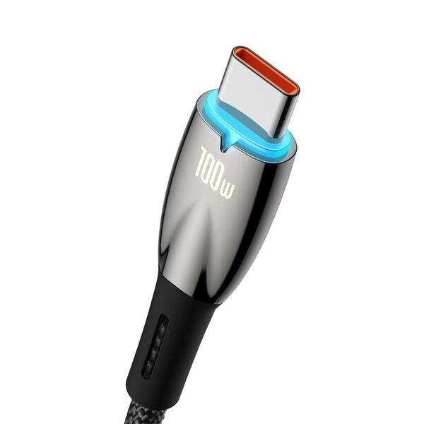 Baseus cable Glimmer USB - USB-C 1,0m black 100W 6932172617967
