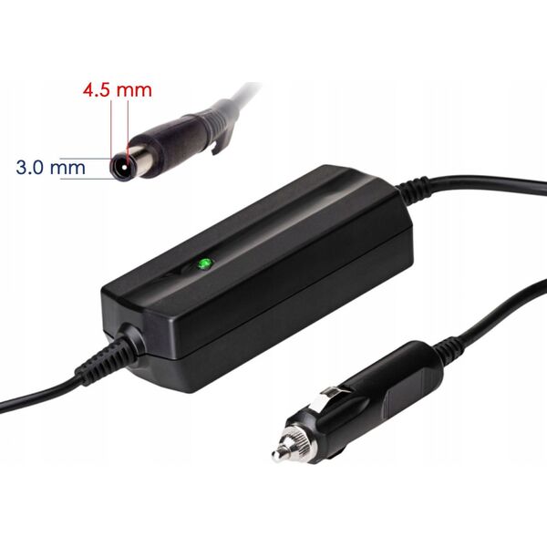Zasilacz do laptopa Akyga AKYGA Zasilacz samochodowy do notebooka AK-ND-75 19.5V /2.31A 45W 4.5 x 3.0 mm + pin DELL 1.2m