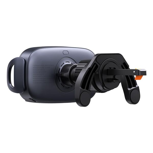 Baseus LightChaser Series Triple-Coil Wireless Charging Electric Car Mount Cluster Black 6932172654306