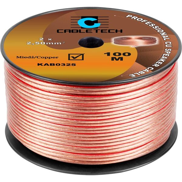Przewód Cabletech Kabel głośnikowy 2,5mm