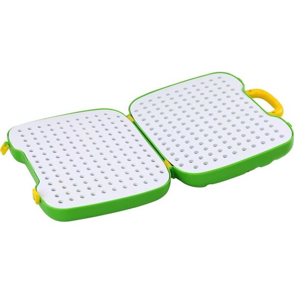 LeanToys Stolik Walizka Zestaw DIY Układanka Klocki Dinozaur Wkrętarka 249 ele.