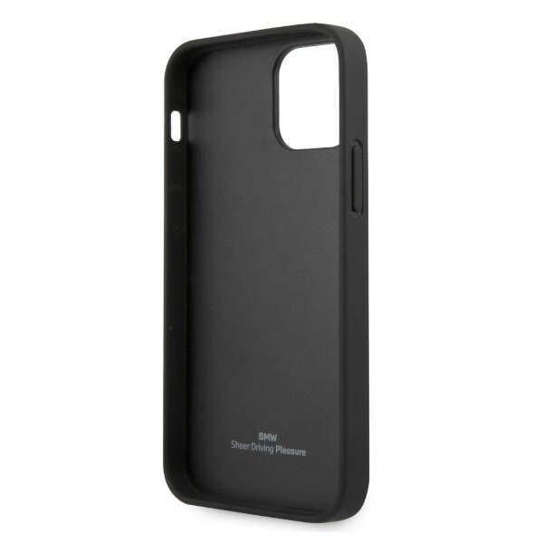 Original Case IPHONE 12 / 12 PRO BMW Hardcase Leather Curve Perforate (BMHCP12MRSPPR) red 3666339010874