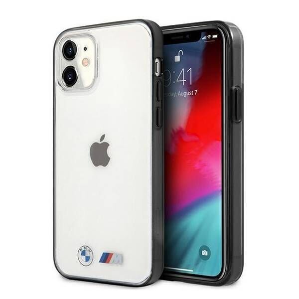 Original Case IPHONE 12 MINI BMW Hardcase Sandblast (BMHCP12SMBTOK) transparent 3666339011314