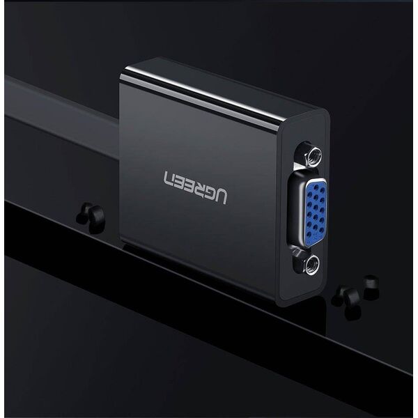 HDMI to VGA Adapter UGREEN MM103, 25cm (black) 6957303842483