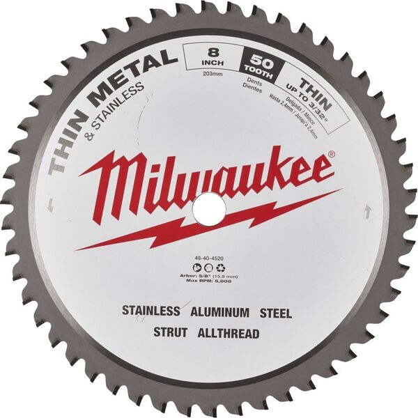 Milwaukee MILWAUKEE BLADE SAW.203x15,87x50z. 13763360 45242134472