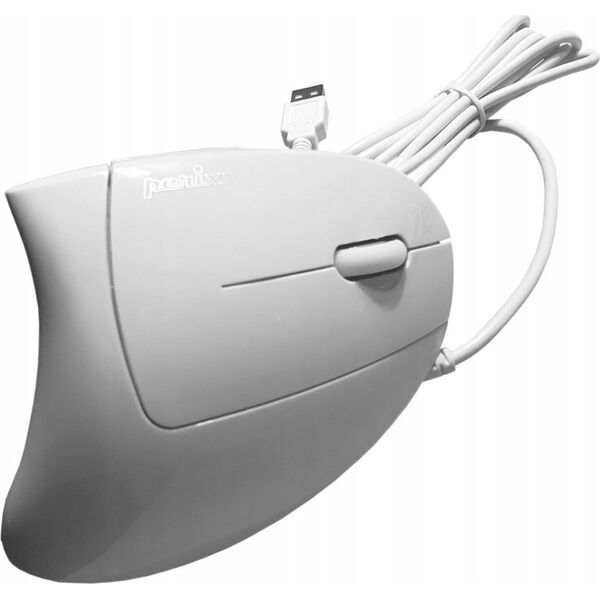 Mysz Perixx Mysz przewodowa Perixx PERIMICE-513 W optyczna wertykalna pionowa biała