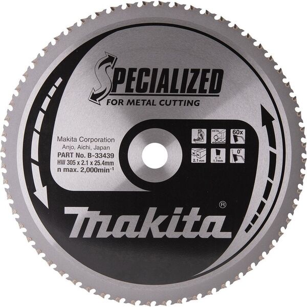 Makita Πριονόλαμα 305x2,1x25,4 mm Makita B-33439 13763768 88381422314