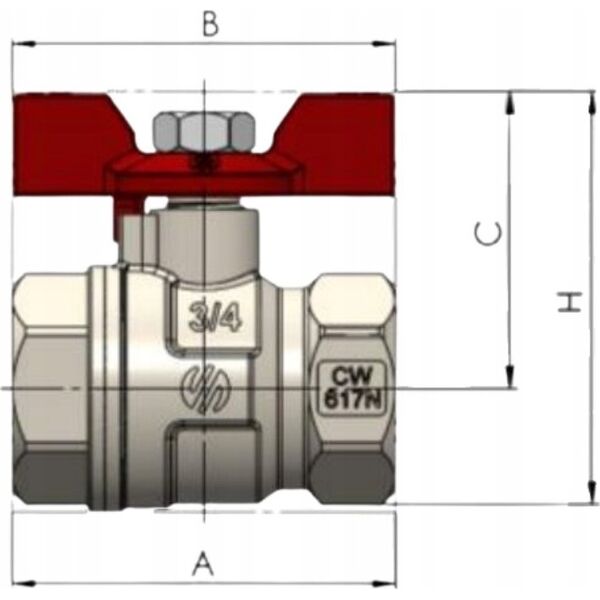 Arco VALVE SENA VA30 1 IN FF BUTTERFLY