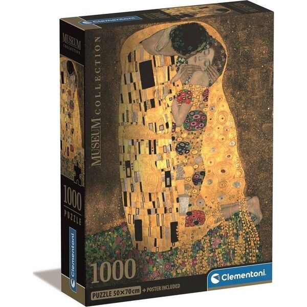 Clementoni CLE puzzle 1000 Compact Museum Il Bacio 39790