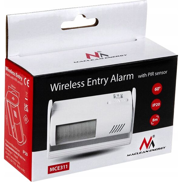 Maclean Mini alarm z czujnikiem ruchu PIR sygn. MCE311W