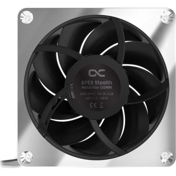 Wentylator Alphacool Apex Stealth Metal 120 mm Srebrny (13818)