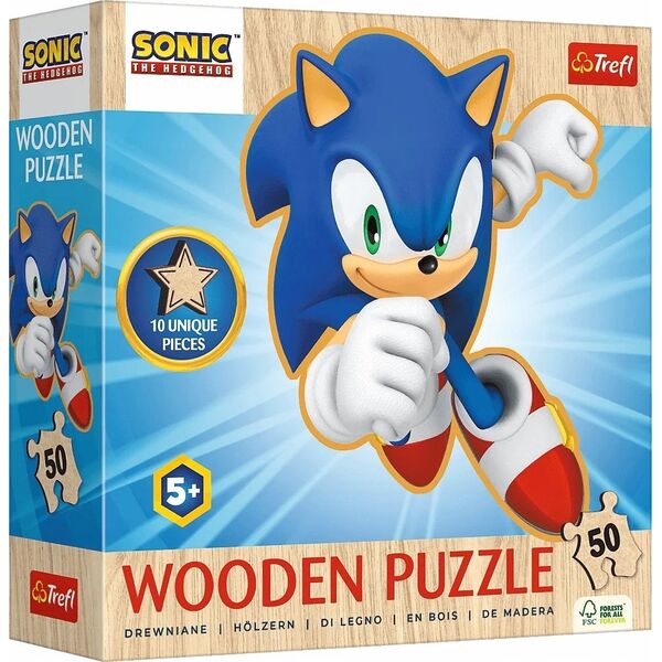 Trefl Ξύλινο παζλ 50 τεμαχίων Joyful Sonic 13400576 5900511202847