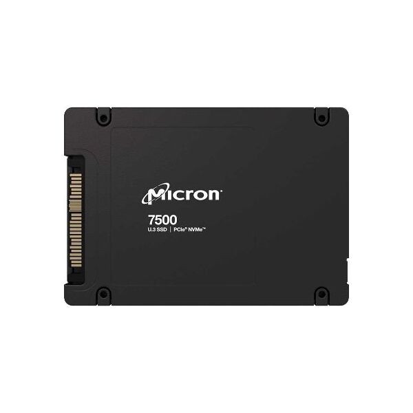 Dysk SSD Micron Micron 7500 PRO - SSD - Read Intensive - verschlusselt - 3.84 TB - intern - 2.5" (6.4 cm) - U.3 PCIe 4.0 (NVMe) - 256-Bit-AES, 3072-Bit-RSA, FIPS 140-3 Level 2, 208-Bit-RSA - TCG Opal Encryption 2.01