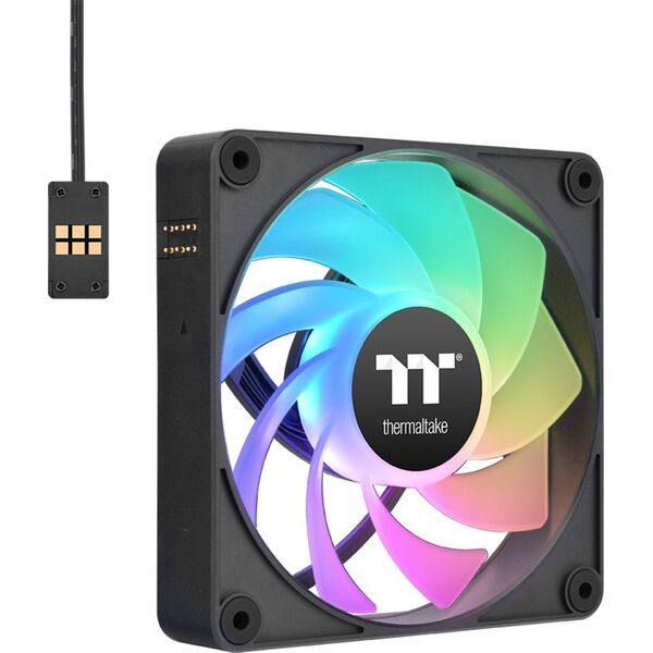 Wentylator Thermaltake CT120 EX Reverse ARGB Sync 3-pack czarny (CL-F192-PL12SW-A)