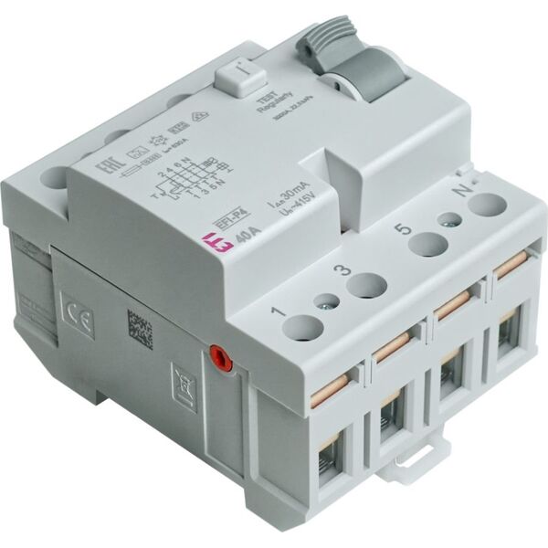 Eti-Polam Wyłącznik różnicowoprądowy 4P 40A 0,03A EFI-P4 A 40/0.03 002061512