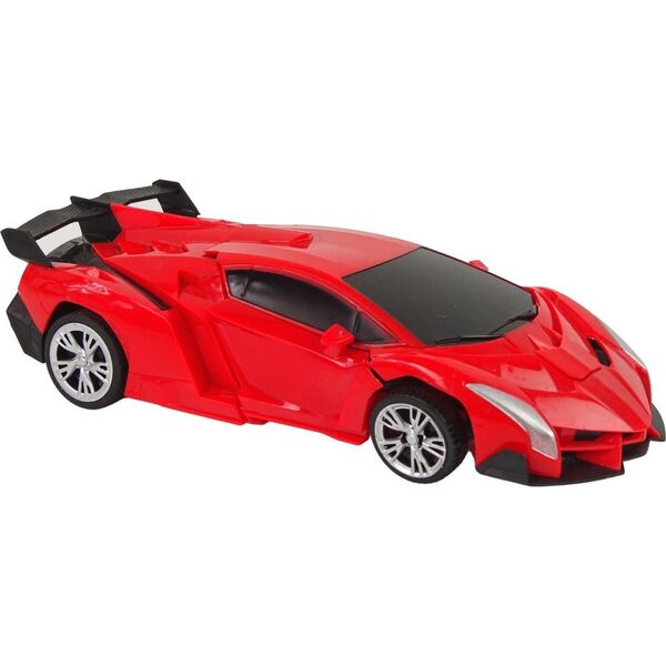 LeanToys Auto Robot Transformer 2w1 Pilot R/C Zdalnie sterowane Czerwony