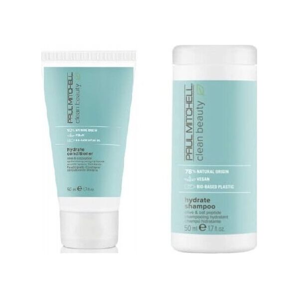 PAUL MITCHELL Paul Mitchell, Clean Beauty Hydrate, Vegan, Σαμπουάν μαλλιών, Εξισορροπεί την υγρασία, 50 ml για γυναίκες 13787483 9531131849