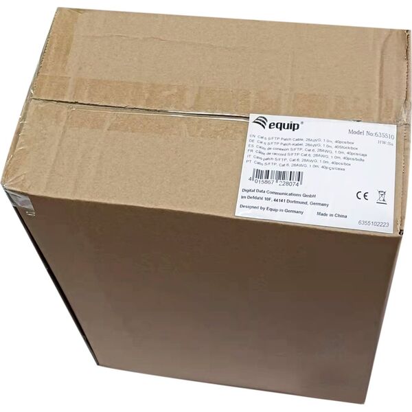 Equip Equip Patchkabel Cat6   40x/Box  S/FTP 2xRJ45  1.00m ws LSZH