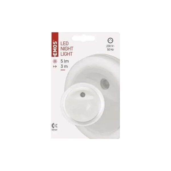 Emos Lampka nocna Emos P3315 LED do gniazdka 230V z czujnikiem