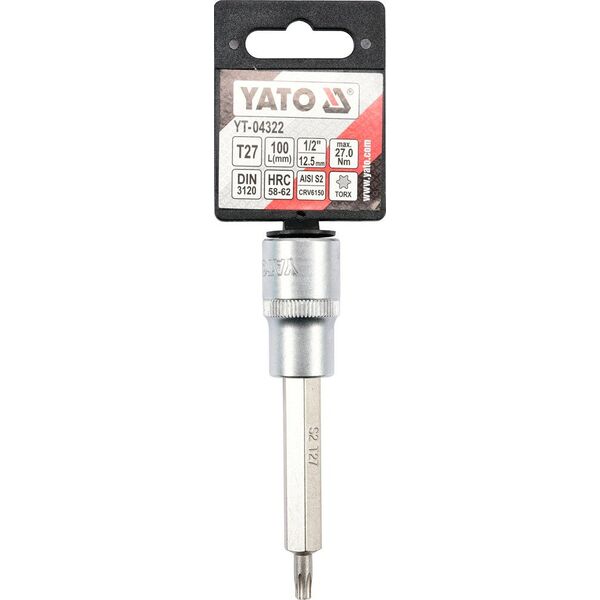 Yato Nasadka trzpieniowa Torx 1/2" T27 x 100mm (YT-04322)