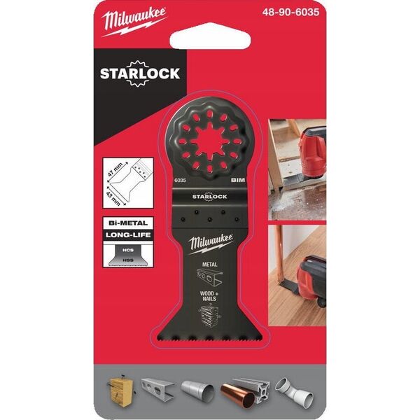 Milwaukee MILWAUKEE MT SAW LADE 43 x 47mm ΔΙΜΕΤΑΛΛΙΚΗ ΓΙΑ ΚΟΠΗ ΠΡΟΒΟΛΗΣ 13763501 45242600403