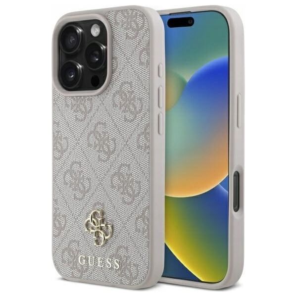 Guess GUHMP16XP4SM4MP iPhone 16 Pro Max 6.9" pink/pink hardcase 4G Small Classic MagSafe
