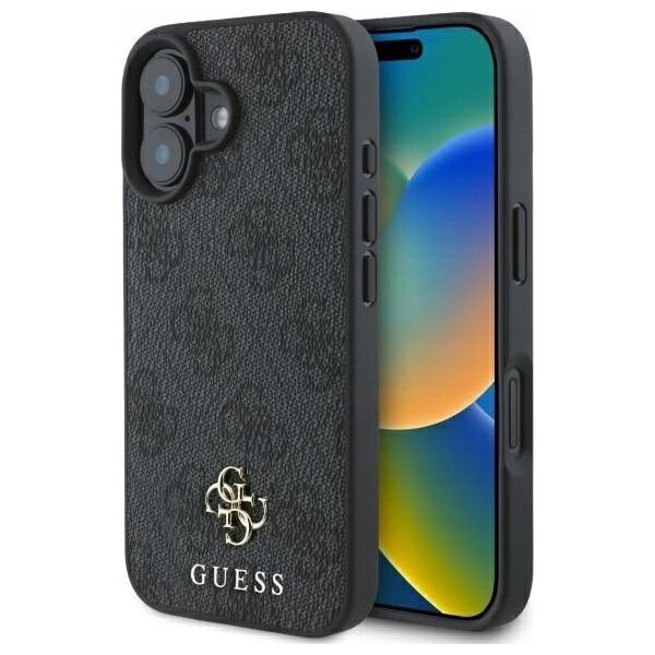 Guess GUHMP16SP4SM4MK iPhone 16 6.1" black/black hardcase 4G Small Classic MagSafe