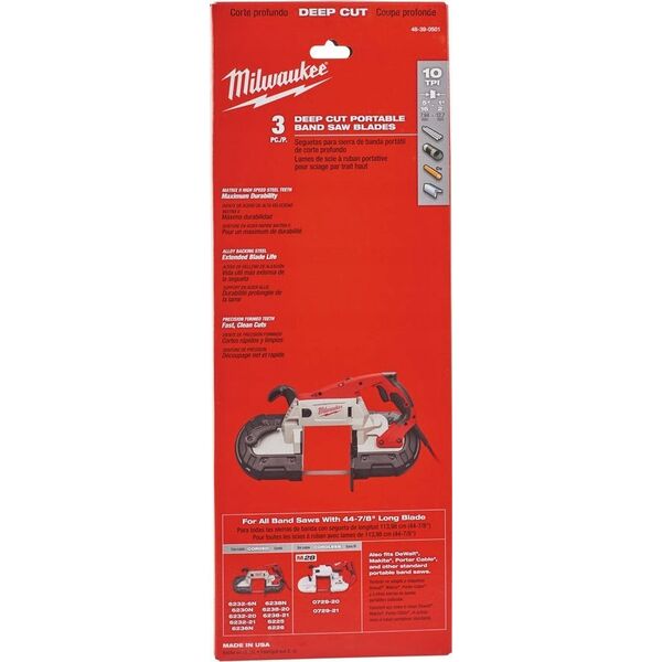 Milwaukee MILWAUKEE BIMETAL LADE FOR HBS120E /V28 - γρ. δόντι 2,5 mm (3 τεμ.) 13763353 45242132096