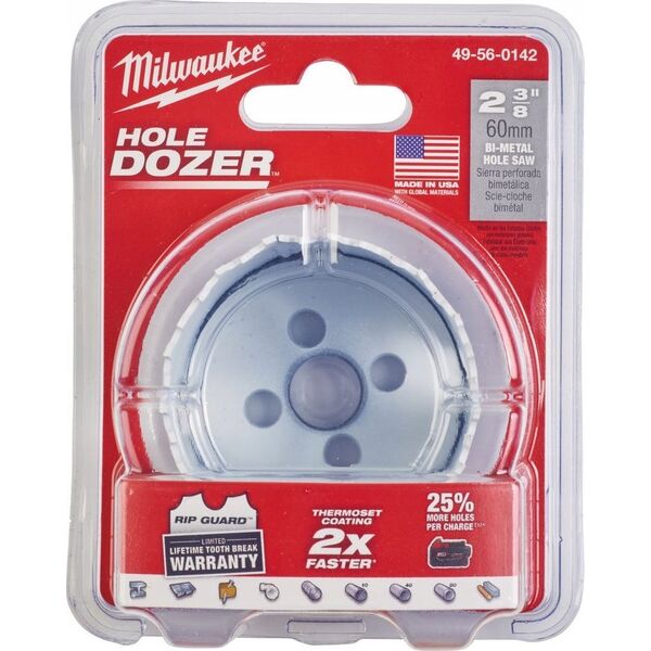 Milwaukee MILWAUKEE ΔΙΜΕΤΑΛΙΚΟ ΠΡΙΟΝΟ ΤΡΥΠΗΣ 64mm BLISTER 13763373 45242193240