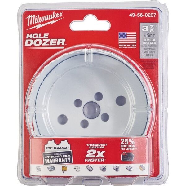 Milwaukee MILWAUKEE ΔΙΜΕΤΑΛΙΚΟ ΠΡΙΟΝΟ ΤΡΥΠΗΣ 98mm ΚΥΣΣΑΛΑ 13763383 45242193479