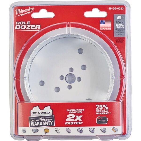 Milwaukee MILWAUKEE ΔΙΜΕΤΑΛΙΚΟ ΠΡΙΟΝΟ ΤΡΥΠΗΣ 127mm 13763386 45242193585