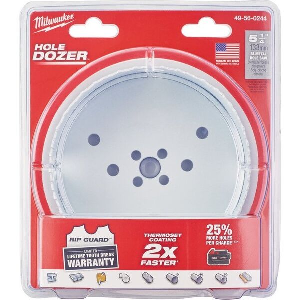 Milwaukee MILWAUKEE ΔΙΜΕΤΑΛΙΚΟ ΠΡΙΟΝΟ ΤΡΥΠΗΣ 133mm 13763403 45242271078