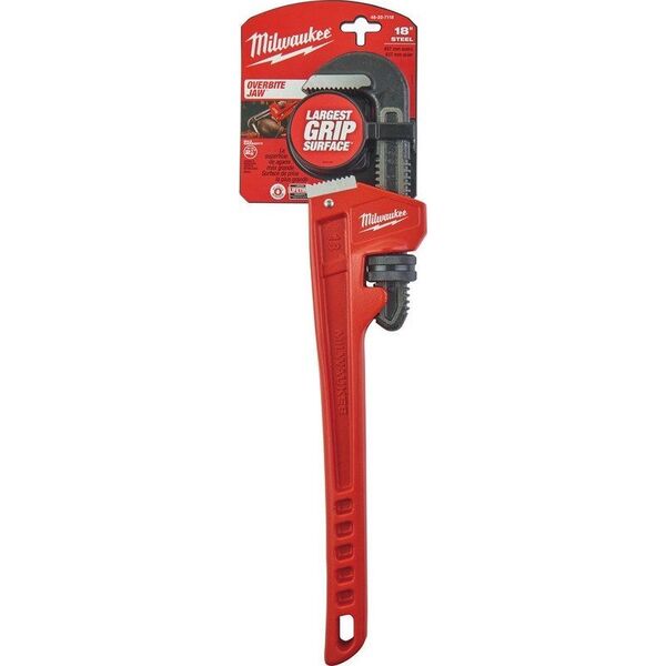 Milwaukee MILWAUKEE STEEL PIPE WRENCH 18" 13763419 45242342365