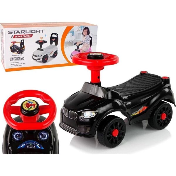 LeanToys Samochód Jeździk QX-3399-2 Klakson Czarny