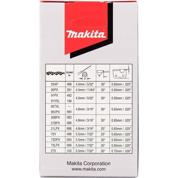 ΑΛΥΣΙΔΑ ΚΟΠΗΣ Makita 21BPX 45CM 1,5mm 0,325' 72 OGN 13557905 88381563161