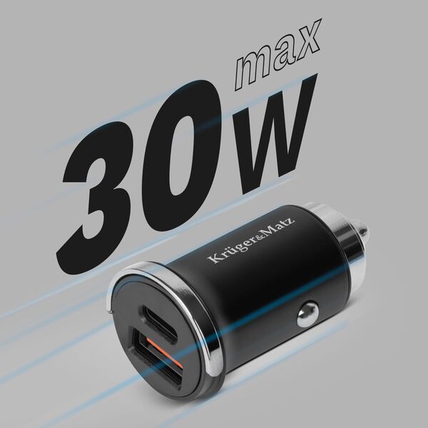 Ładowarka Kruger&Matz Ładowarka samochodowa 30 W Kruger&amp|Matz