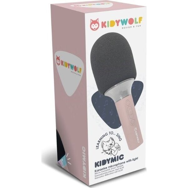 Mikrofon Kidywolf Kidywolf Microphone Bluetooth with Light pink