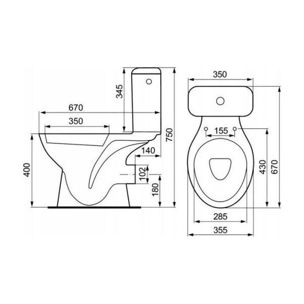 Deska sedesowa Sourcing TOILET COVER SENATOR